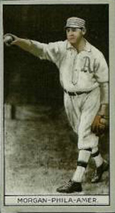 1912 Brown Backgrounds Red Cross Cy Morgan #133 Baseball Card