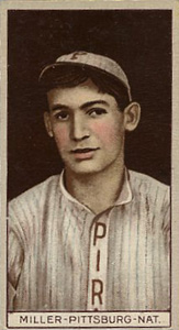 1912 Brown Backgrounds Red Cross John B. Miller #124 Baseball Card