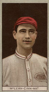1912 Brown Backgrounds Red Cross Larry McLean #122 Baseball Card