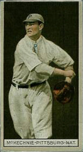1912 Brown Backgrounds Red Cross William McKechnie #121 Baseball Card