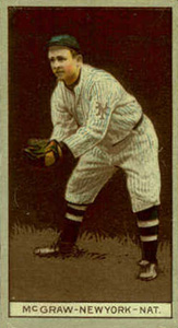 1912 Brown Backgrounds Red Cross John J. McGraw #118 Baseball Card