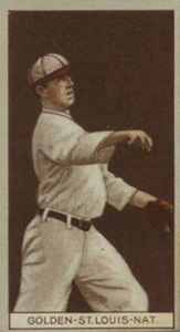 1912 Brown Backgrounds Red Cross Roy Golden #66 Baseball Card