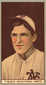1912 Brown Backgrounds Red Cross Ray Fisher #59 Baseball Card
