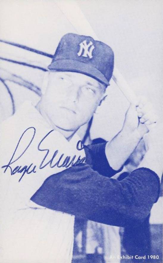 1980 Exhibits Roger Maris # Baseball Card