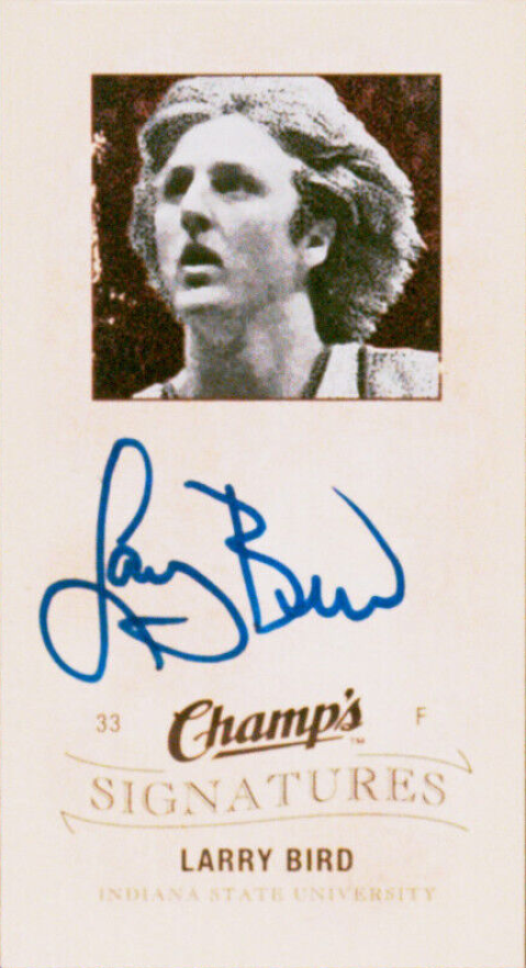 2009 Upper Deck Champ's Mini Signatures Larry Bird #CS-LB Basketball Card