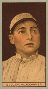 1912 Brown Backgrounds Red Cross Jimmy Block #17 Baseball Card