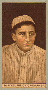 1912 Brown Backgrounds Red Cross Russell Blackburne #15 Baseball Card