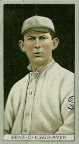 1912 Brown Backgrounds Red Cross Joseph Benz #12 Baseball Card