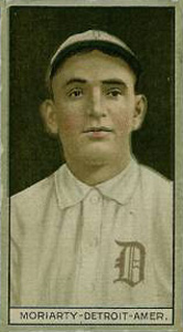 1912 Brown Backgrounds Common back George Moriarty #135 Baseball Card