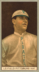 1912 Brown Backgrounds Common back Albert Leifield # Baseball Card