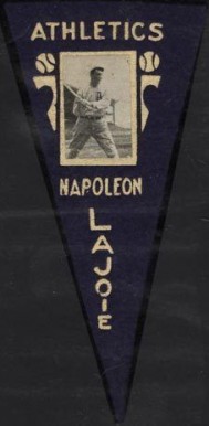 1916 Ferguson Bakery Felt Pennant Napoleon Lajoie # Baseball Card
