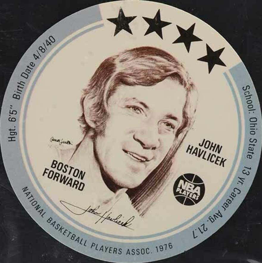 1976 Buckmans Discs John Havlicek # Basketball Card