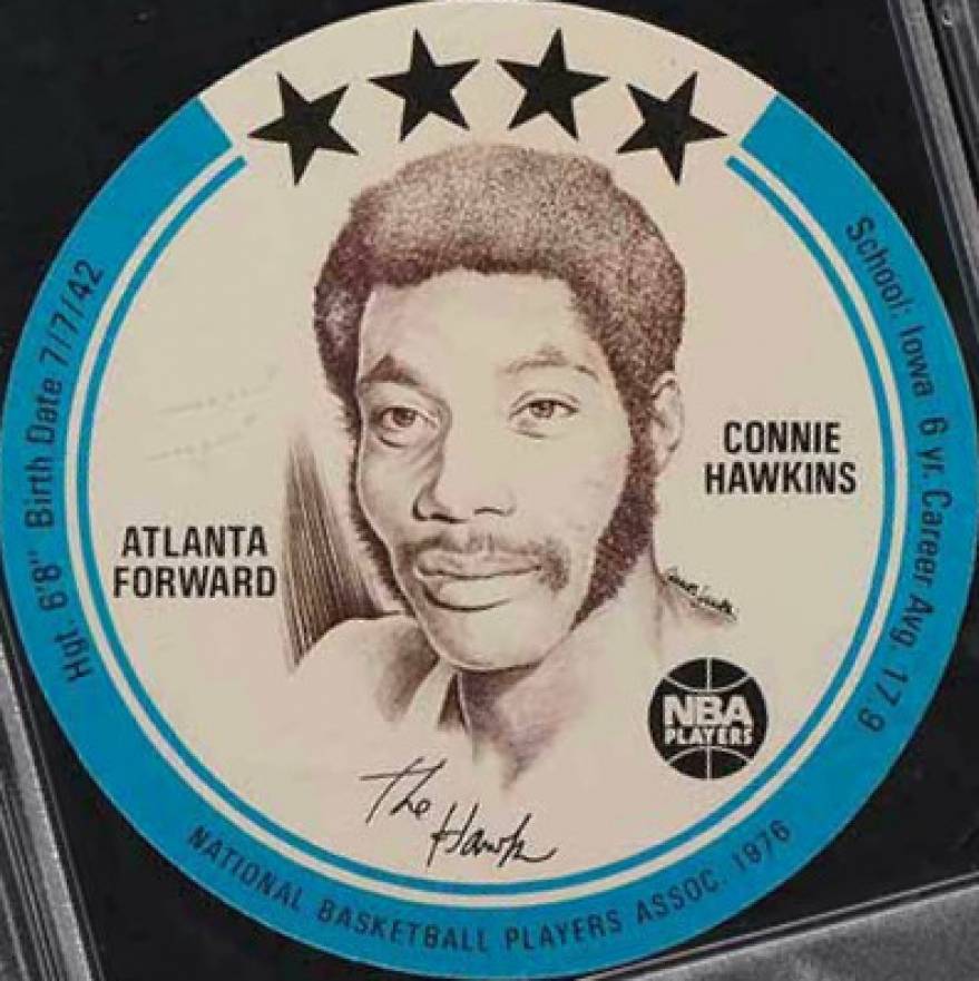 1976 Buckmans Discs Connie Hawkins # Basketball Card