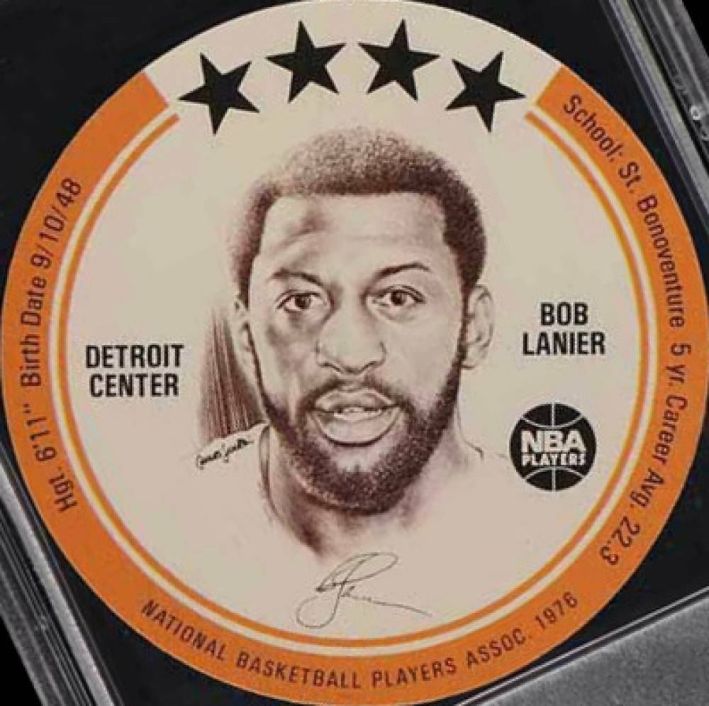 1976 Buckmans Discs Bob Lanier # Basketball Card
