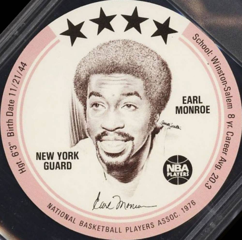 1976 Buckmans Discs Earl Monroe # Basketball Card