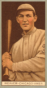 1912 Brown Backgrounds Broadleaf George Weaver #192 Baseball Card