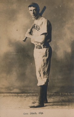 1907 Real Photo Postcard George Disch # Baseball Card