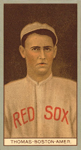 1912 Brown Backgrounds Broadleaf C.D. Thomas #182 Baseball Card