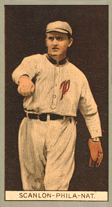1912 Brown Backgrounds Broadleaf William Scanlon #160 Baseball Card