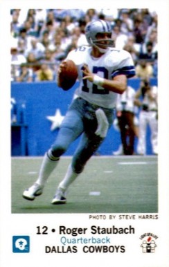 1979 Cowboys Police Roger Staubach #12 Football Card