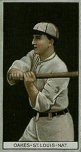 1912 Brown Backgrounds Broadleaf Rebel Oakes #142 Baseball Card