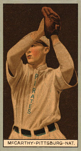 1912 Brown Backgrounds Broadleaf Alexander McCarthy #116 Baseball Card