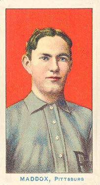 1910 Nadja Caramel Pittsburgh Pirates Maddox, Pittsburgh # Baseball Card