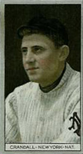 1912 Brown Backgrounds Broadleaf Otis Crandall #36 Baseball Card