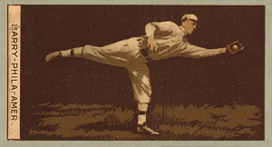 1912 Brown Backgrounds Broadleaf Jack Barry #8 Baseball Card