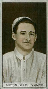 1912 Brown Backgrounds Broadleaf James Austin #5 Baseball Card