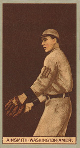 1912 Brown Backgrounds Broadleaf Edward Ainsmith #2 Baseball Card