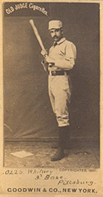 1887 Old Judge Whitney, 3d Base, Pittsburg #499-3b Baseball Card