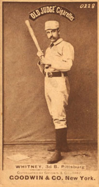 1887 Old Judge Whitney, 3d B. Pittsburg #499-3a Baseball Card