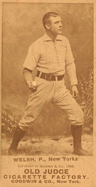1887 Old Judge Welsh, P., New Yorks #486-2c Baseball Card