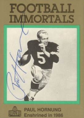 1985 Football Immortals Paul Hornung #133 Football Card