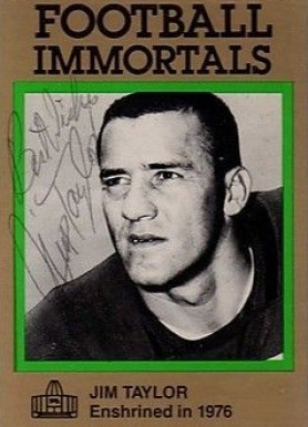 1985 Football Immortals Jim Taylor #113 Football Card