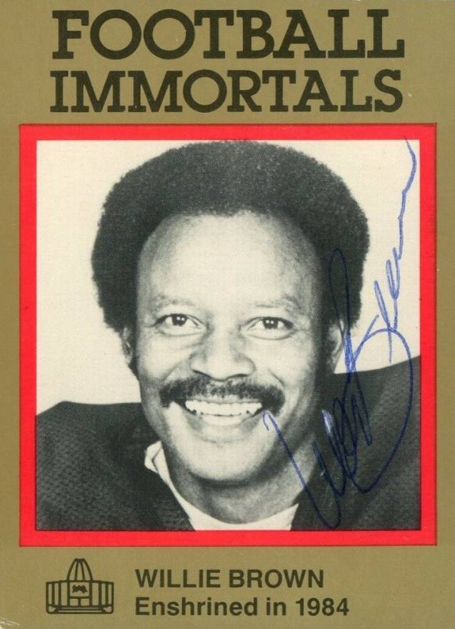 1985 Football Immortals Willie Brown #35 Football Card
