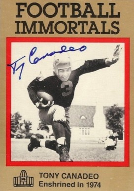 1985 Football Immortals Tony Canadeo #33 Football Card