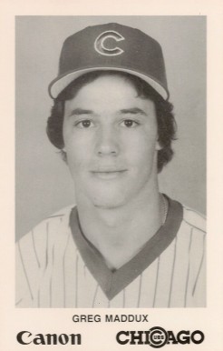 1987 Canon Chicago Cubs Photocards Greg Maddux # Baseball Card