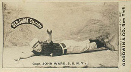 1887 Old Judge Capt. John Ward, S.S. N.Y's. #478-8b Baseball Card