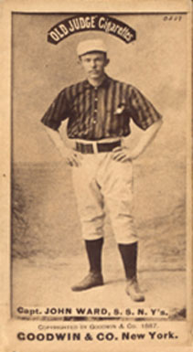 1887 Old Judge Capt. John Ward, S.S. N.Y's. #478-4b Baseball Card