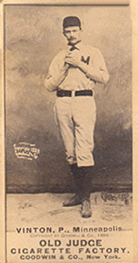 1887 Old Judge Vinton, P., Minneapolis #474-3a Baseball Card