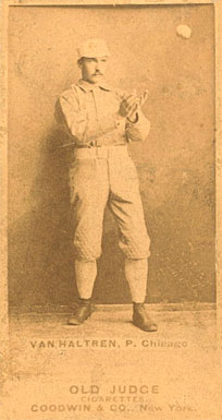 1887 Old Judge Van Haltren, P. Chicago #471-4a Baseball Card