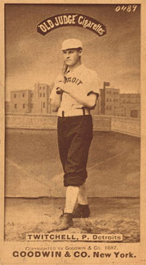 1887 Old Judge Twitchell, P. Detroits #468-1a Baseball Card