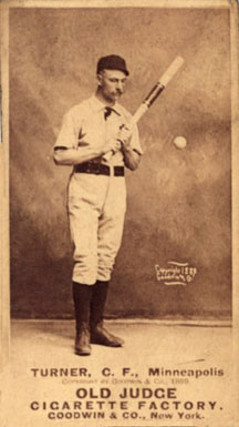 1887 Old Judge Turner, C.F., Minneapolis #467-2a Baseball Card