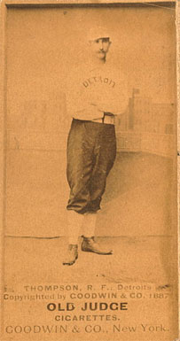 1887 Old Judge Thompson, R.F. Detroits #456-3a Baseball Card