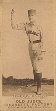 1887 Old Judge Tener, P., Chicagos #454-1a Baseball Card