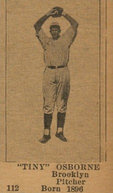 1925 Universal Toy & Novelty Brooklyn Dodgers Hand Cut Tiny Osborne #112 Baseball Card