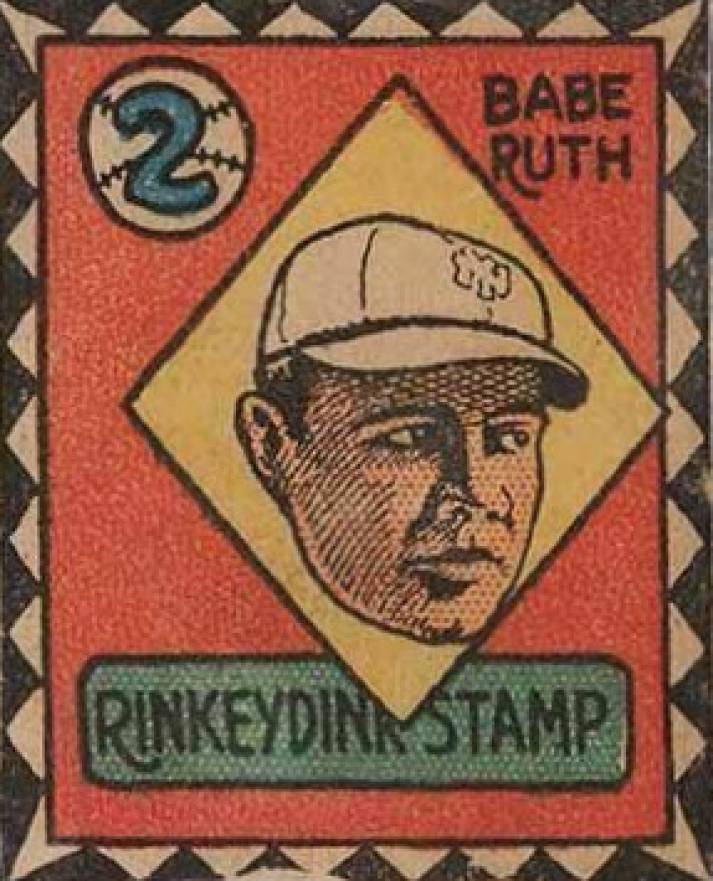 1927 Rinkeydink Stamps Babe Ruth # Baseball Card