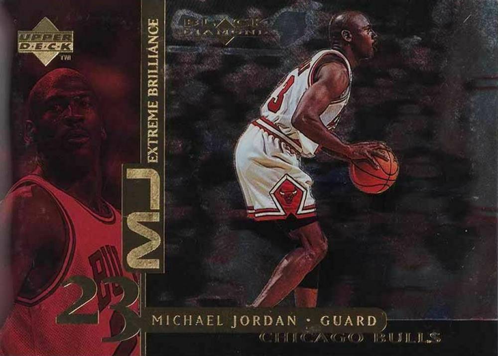 1998 Upper Deck Black Diamond Sheer Brilliance Michael Jordan #EB18 Basketball Card
